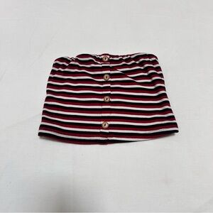 Striped Button-Front Top